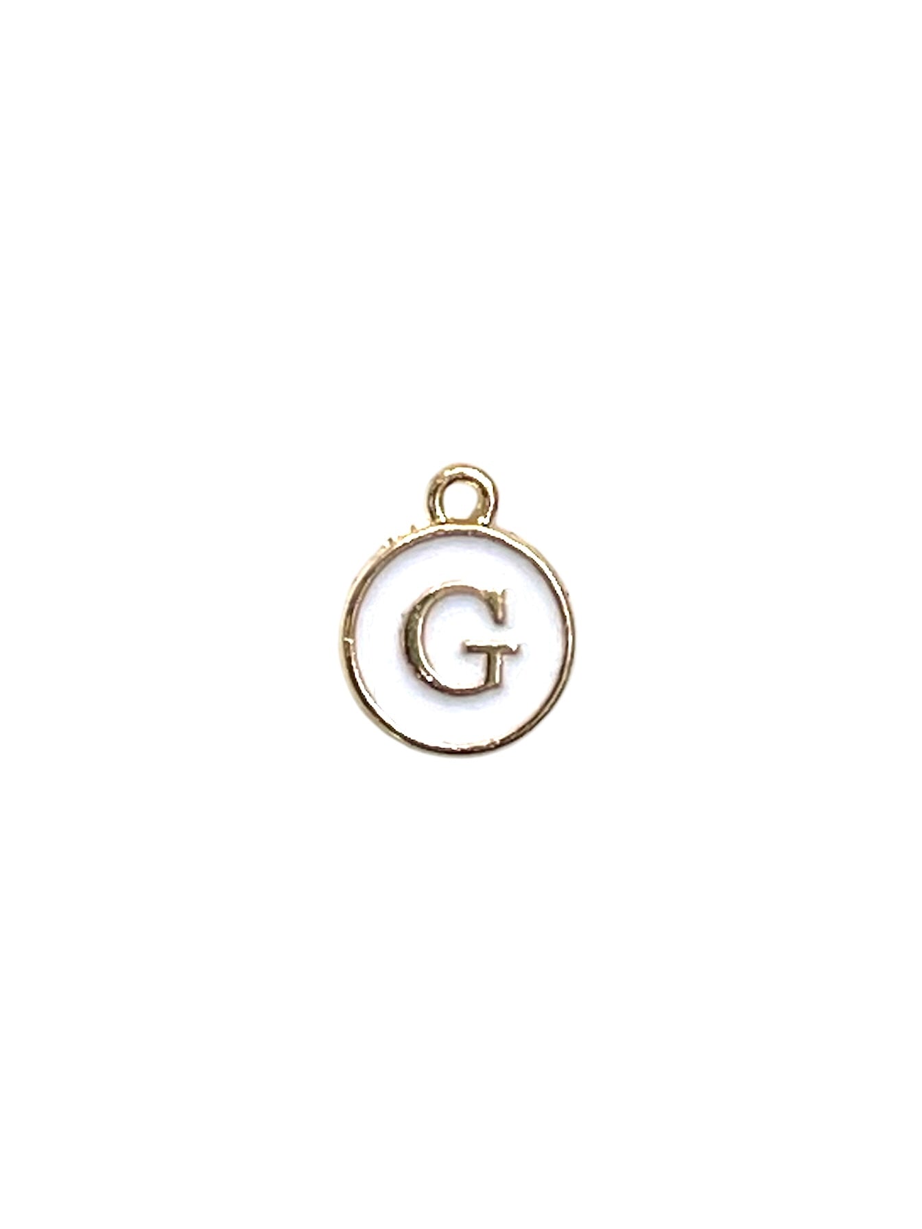White Letter Charms