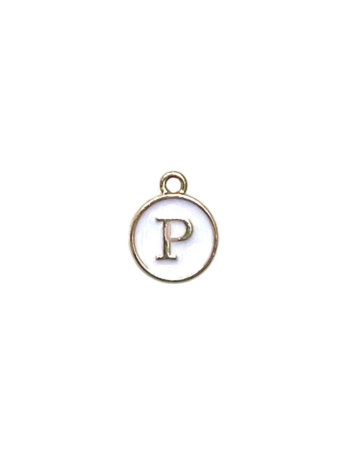 White Letter Charms