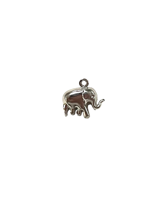 Silver Elephant Charm