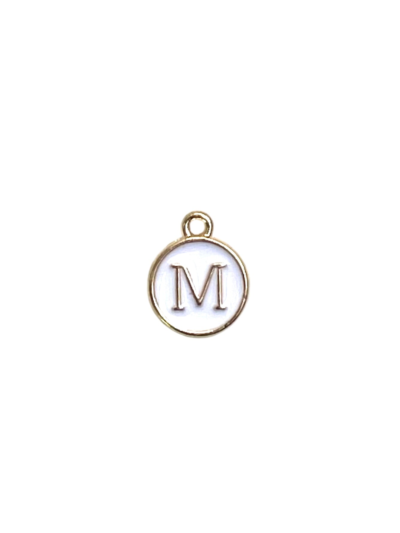 White Letter Charms