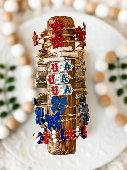 USA 4th Of July Bangles