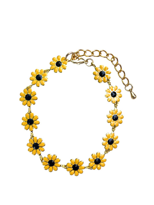 Sunflower Chain Bracelet