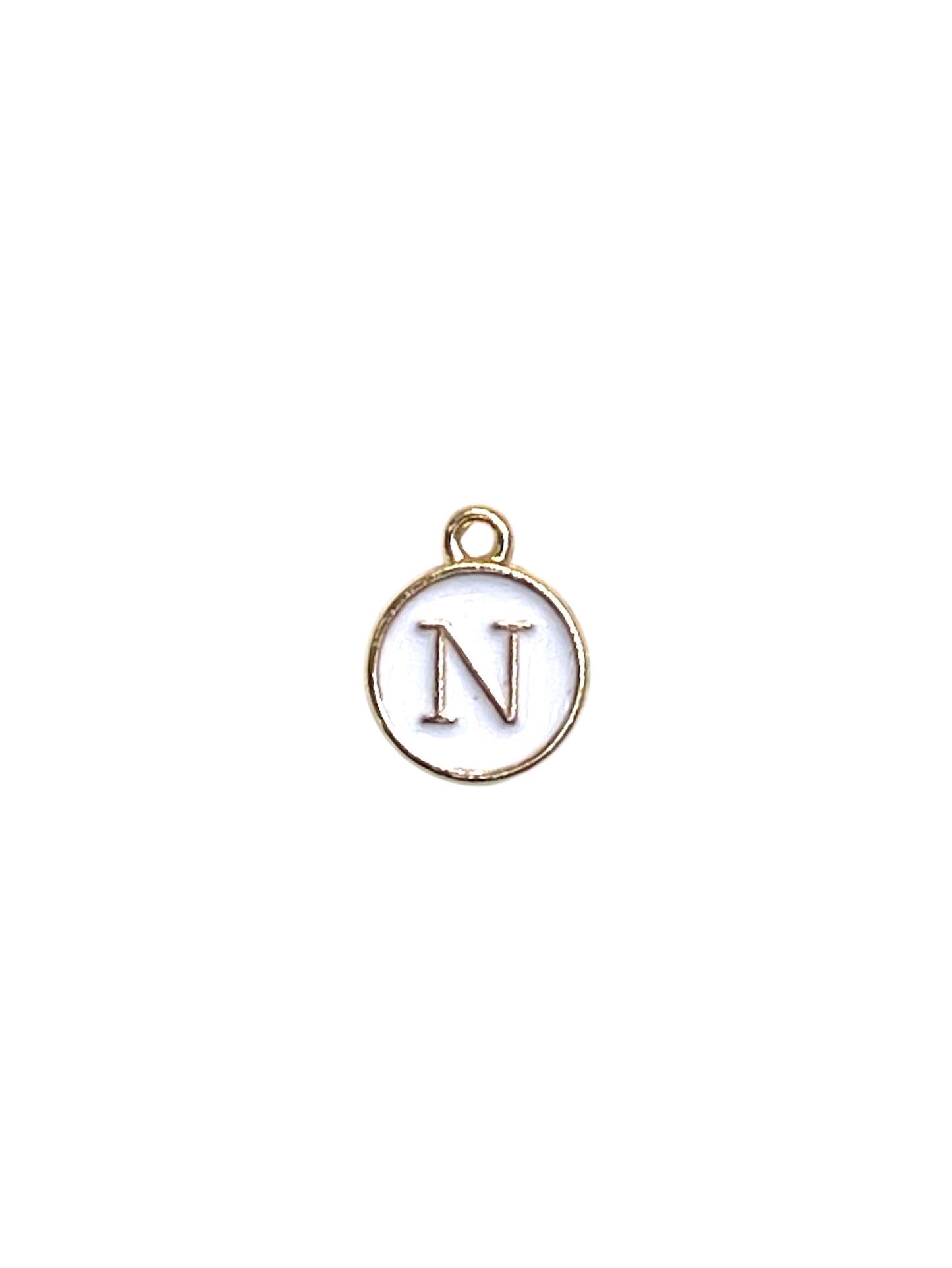White Letter Charms