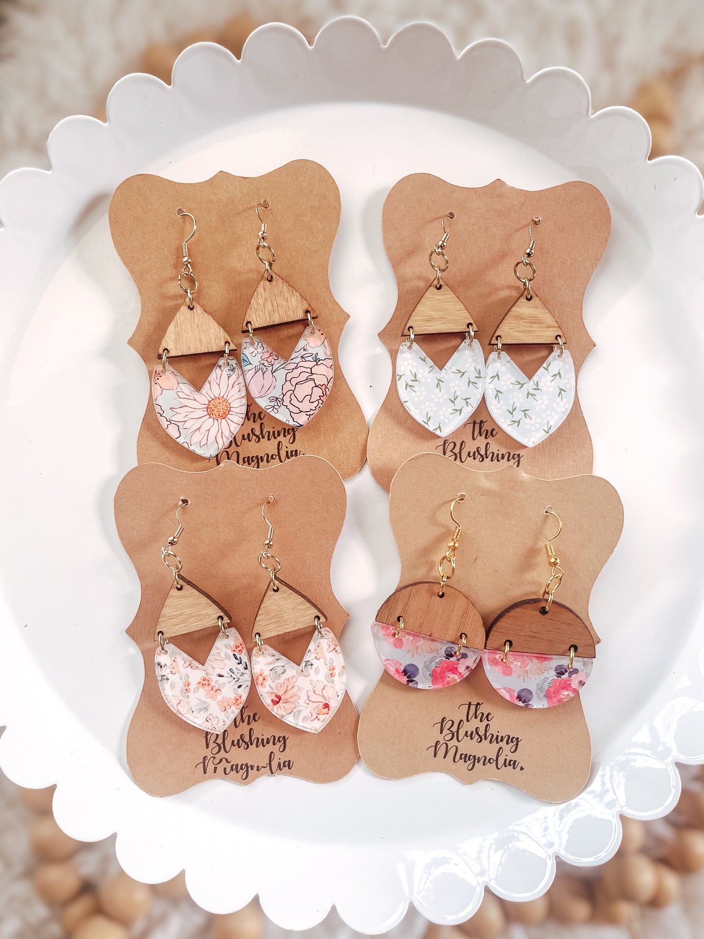 Floral Dangle Earrings