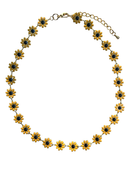 Sunflower Chain Necklace
