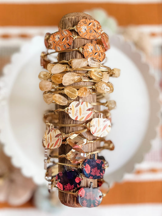 Pumpkin Fall Assorted Bangles