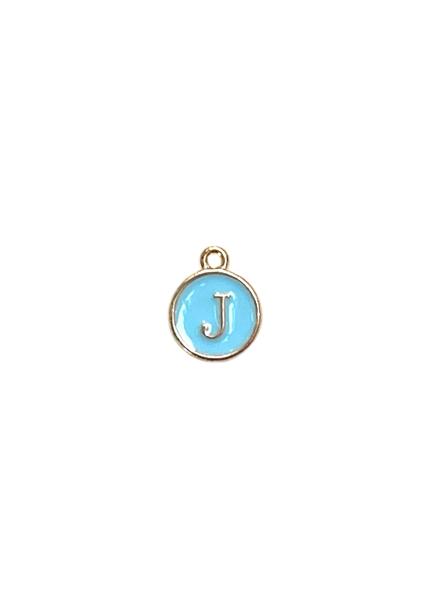 Light Blue Letter Charms