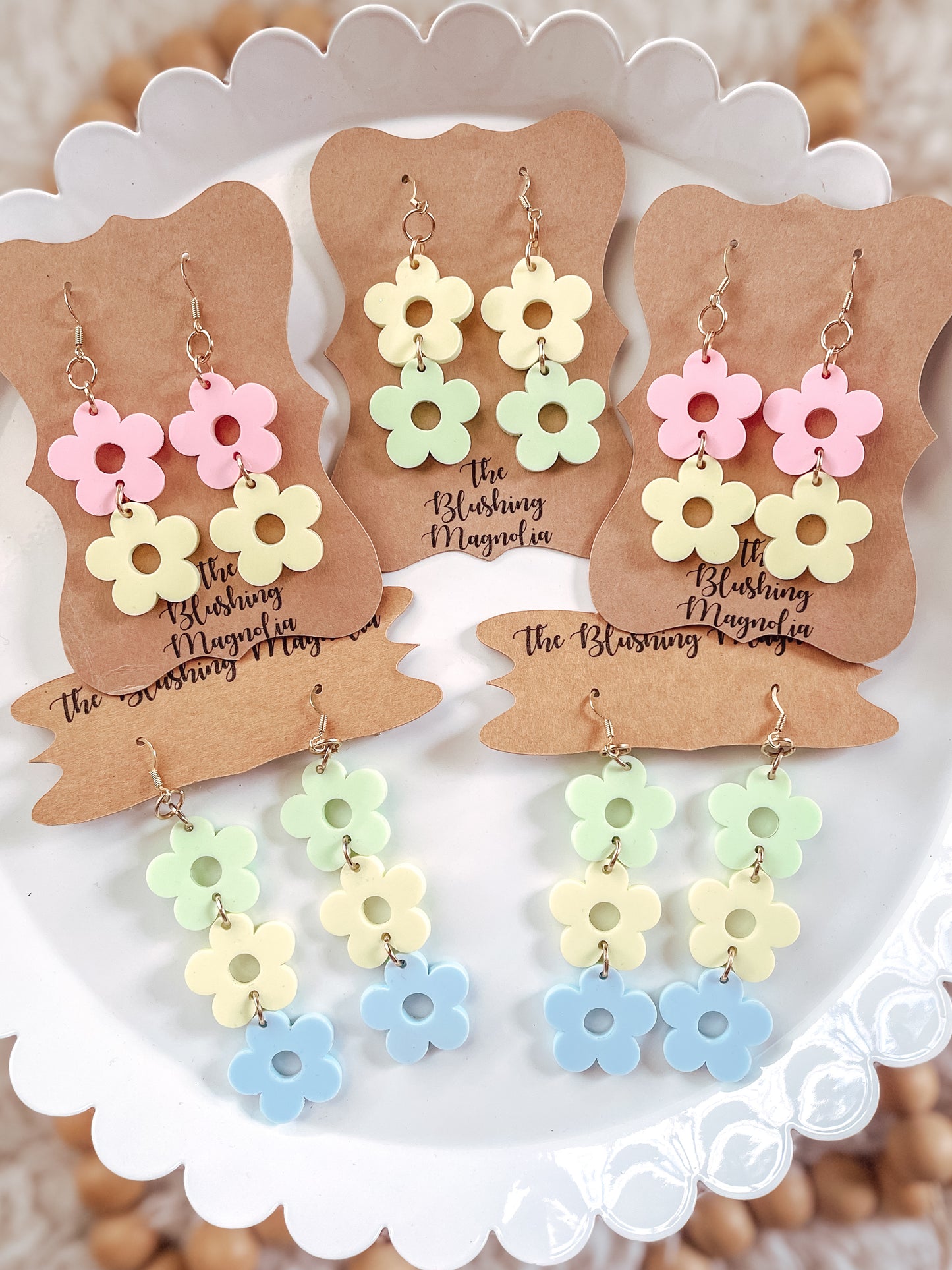 Flower Dangle Earrings