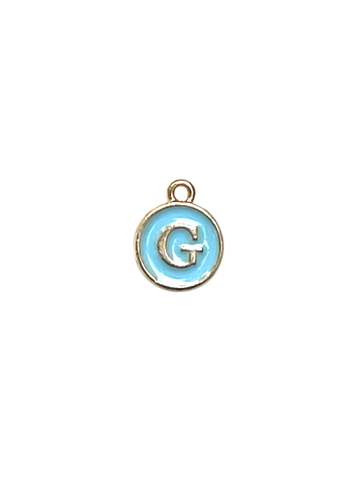 Light Blue Letter Charms