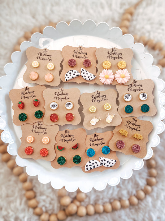 Variety Stud Earrings 2-Packs