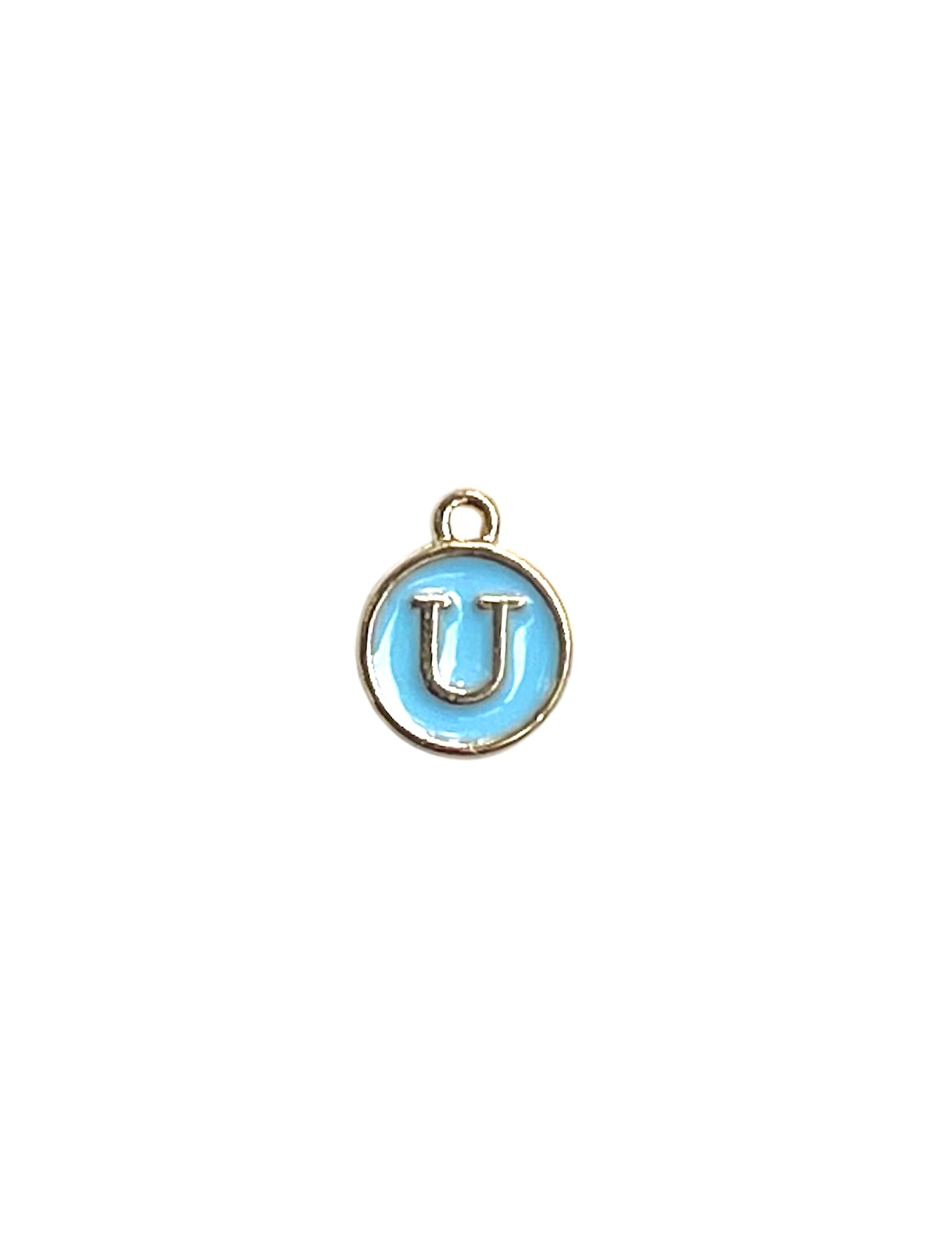 Light Blue Letter Charms