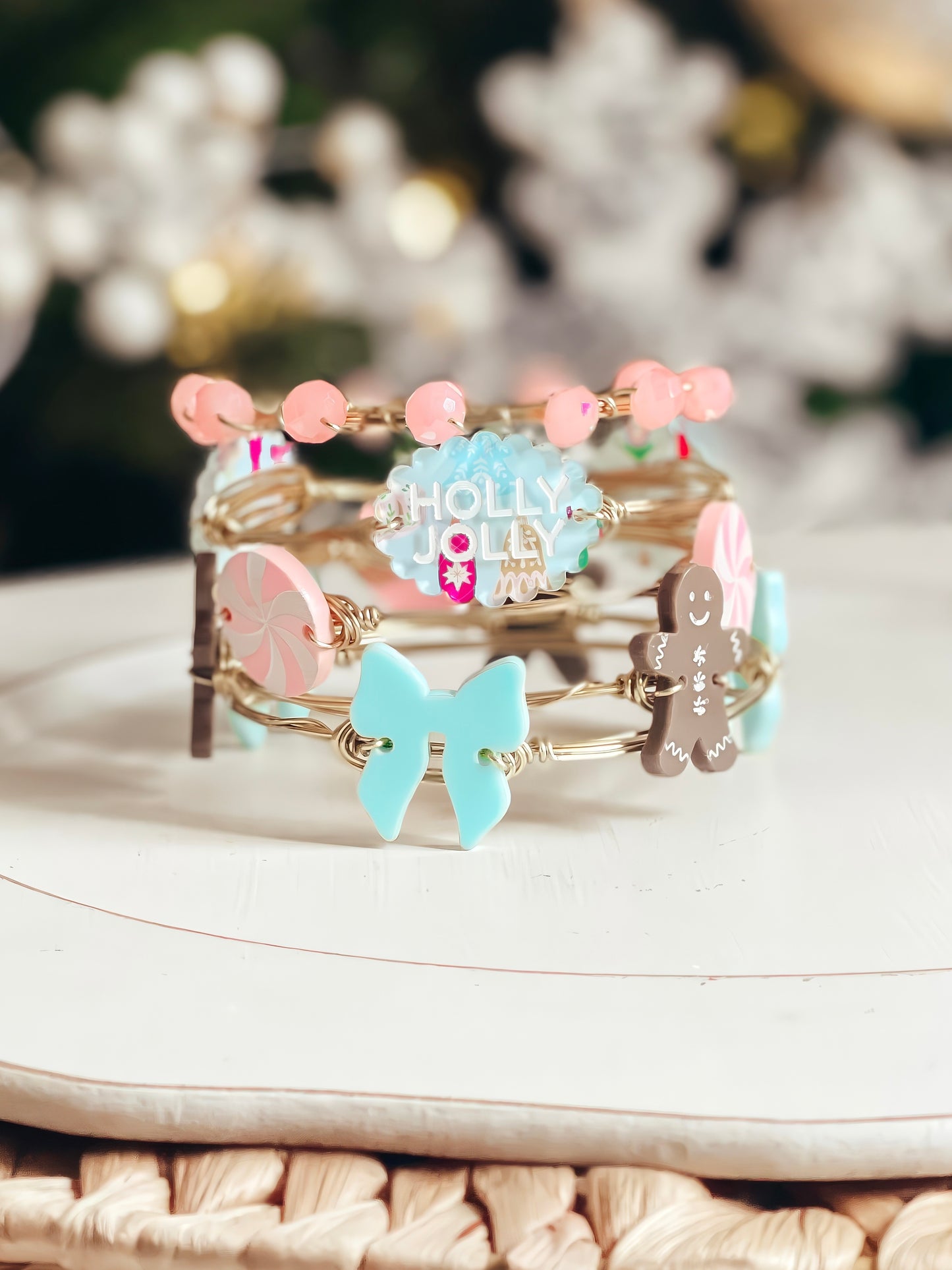 Holly Jolly Christmas Bangle Set