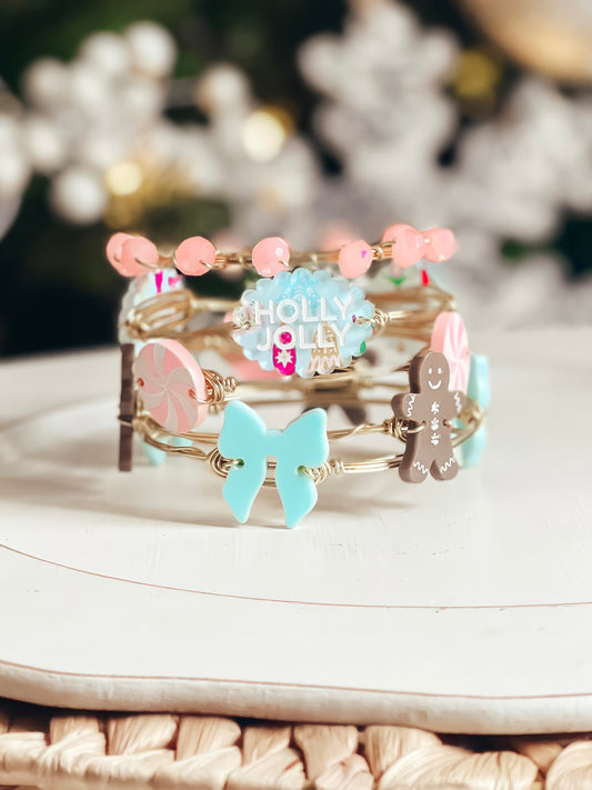 Holly Jolly Christmas Bangle Set