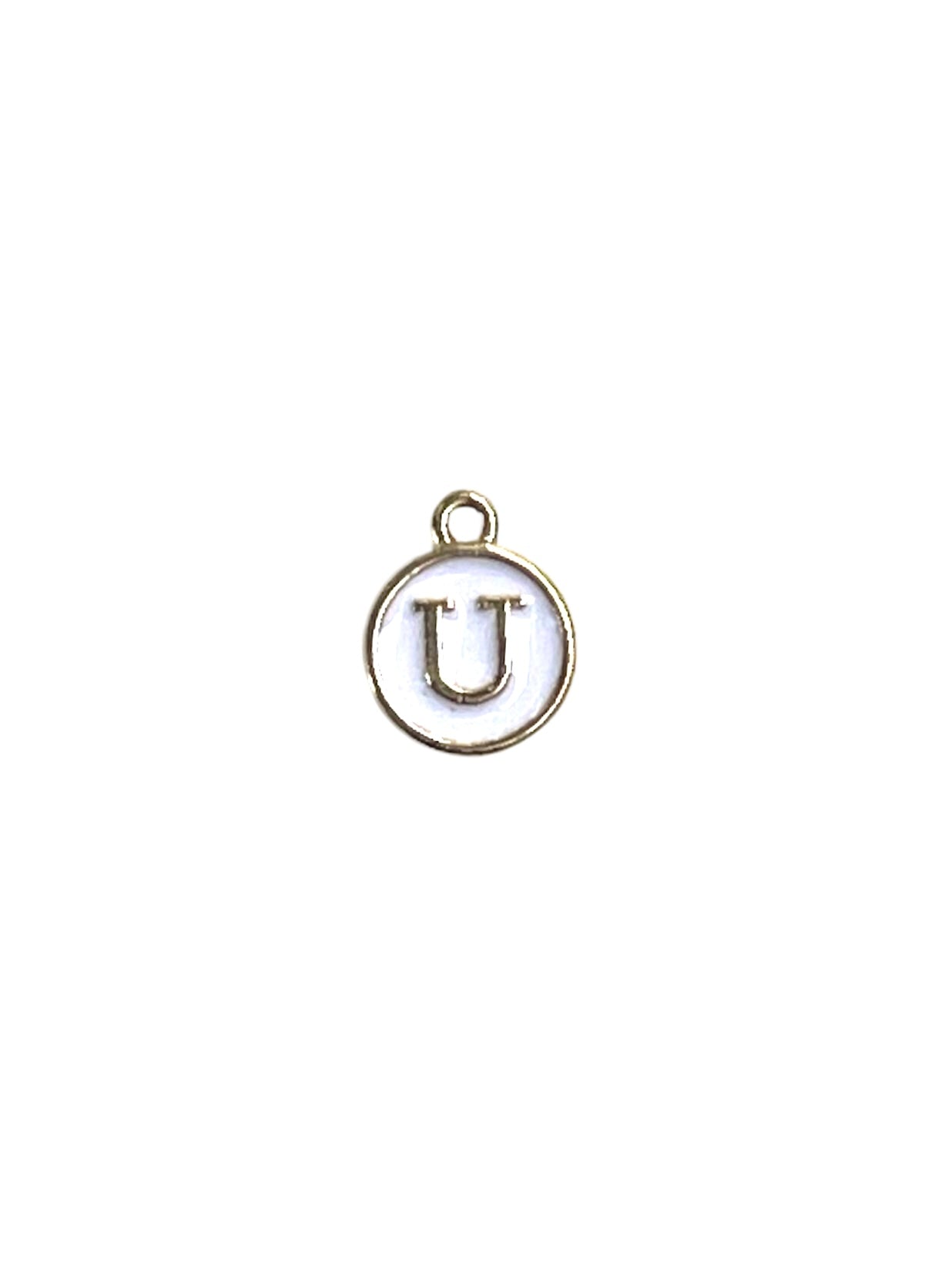 White Letter Charms