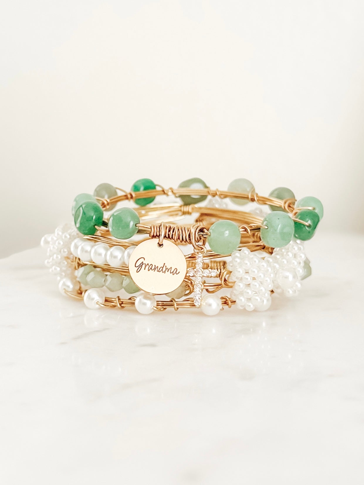Custom Sage Mother’s Day Charm Set