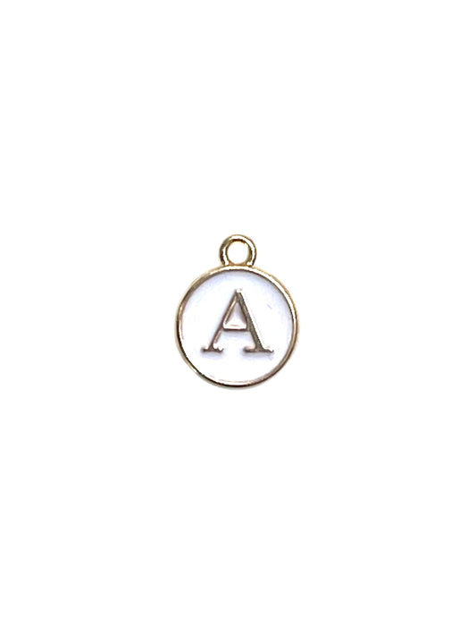White Letter Charms