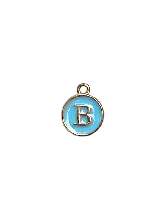 Light Blue Letter Charms