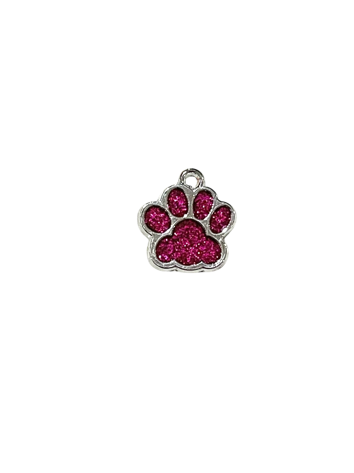 Glitter Pawprint Charms