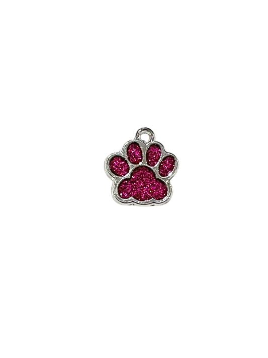 Glitter Pawprint Charms
