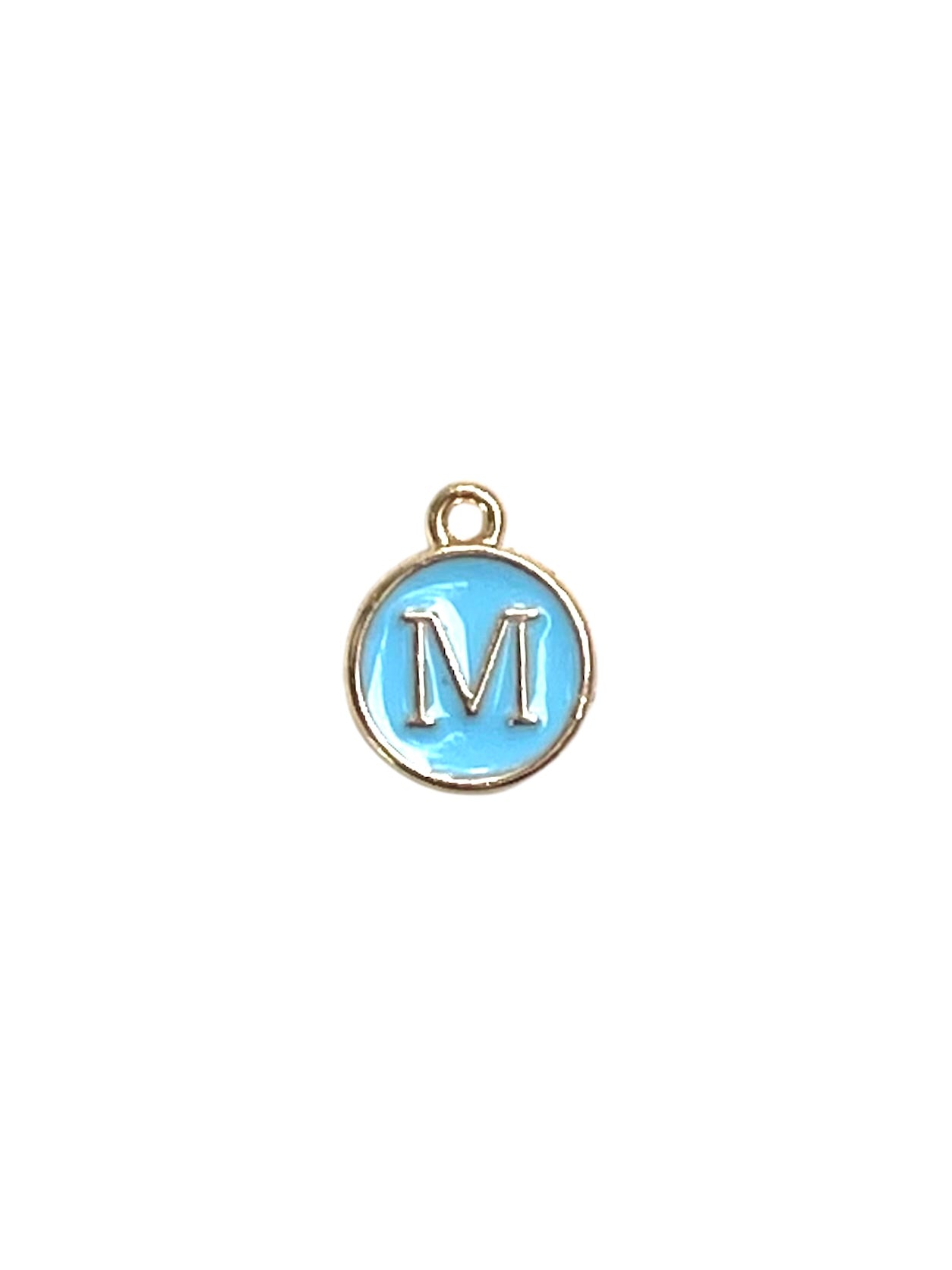 Light Blue Letter Charms
