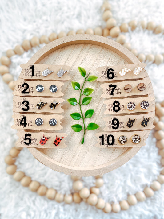Variety Stud Earrings Single Packs