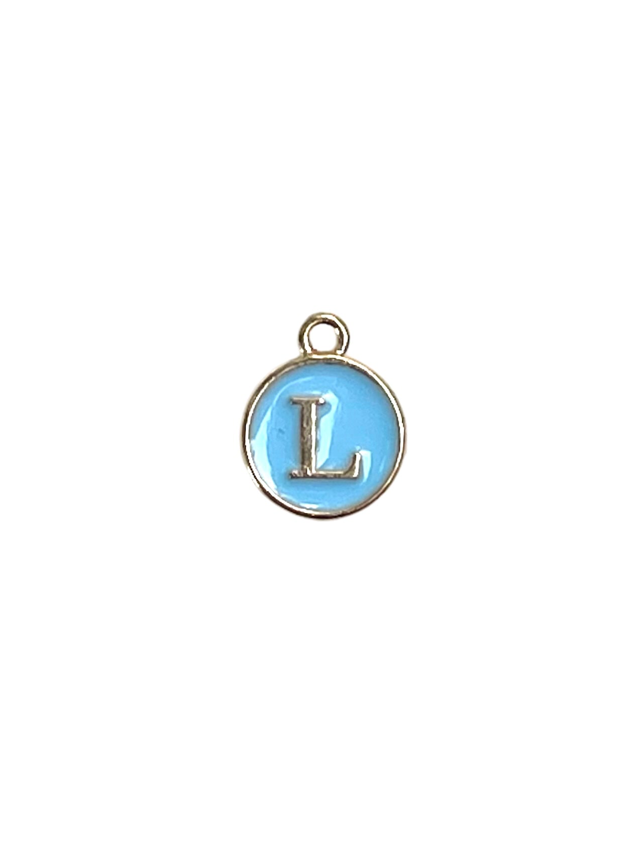Light Blue Letter Charms