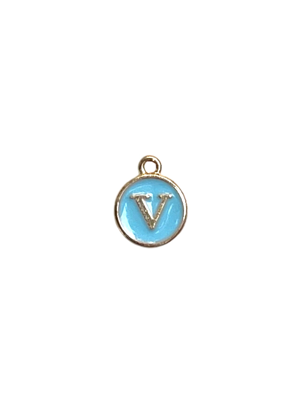 Light Blue Letter Charms