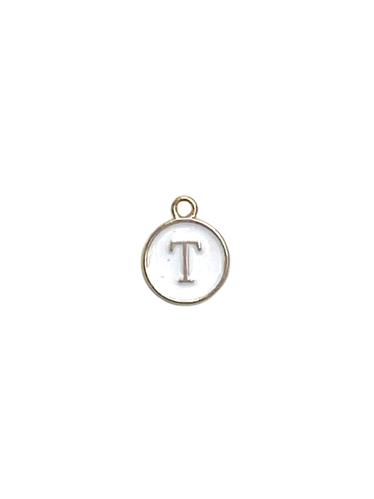White Letter Charms