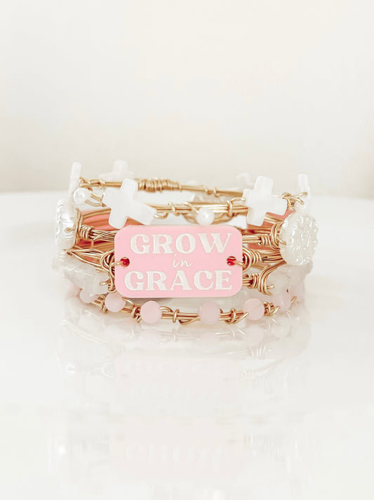 Grow In Grace Bangle Set