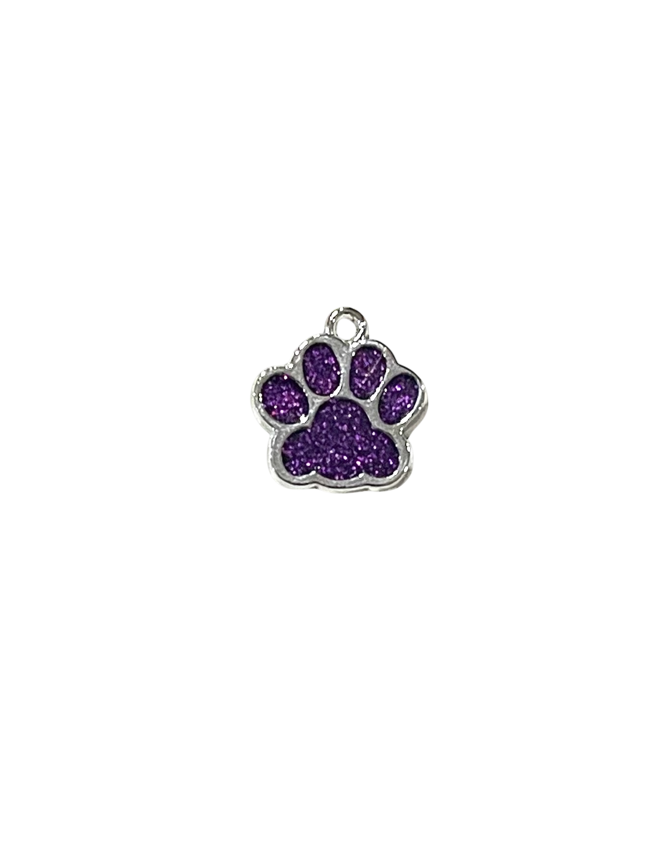 Glitter Pawprint Charms