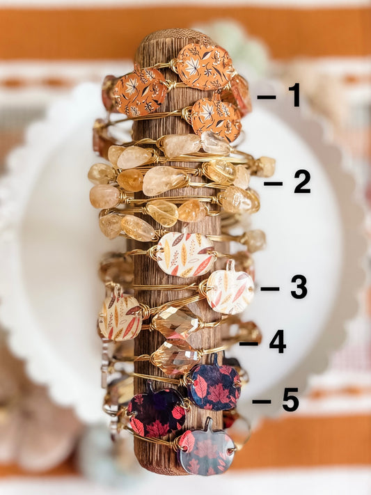 Pumpkin Fall Assorted Bangles