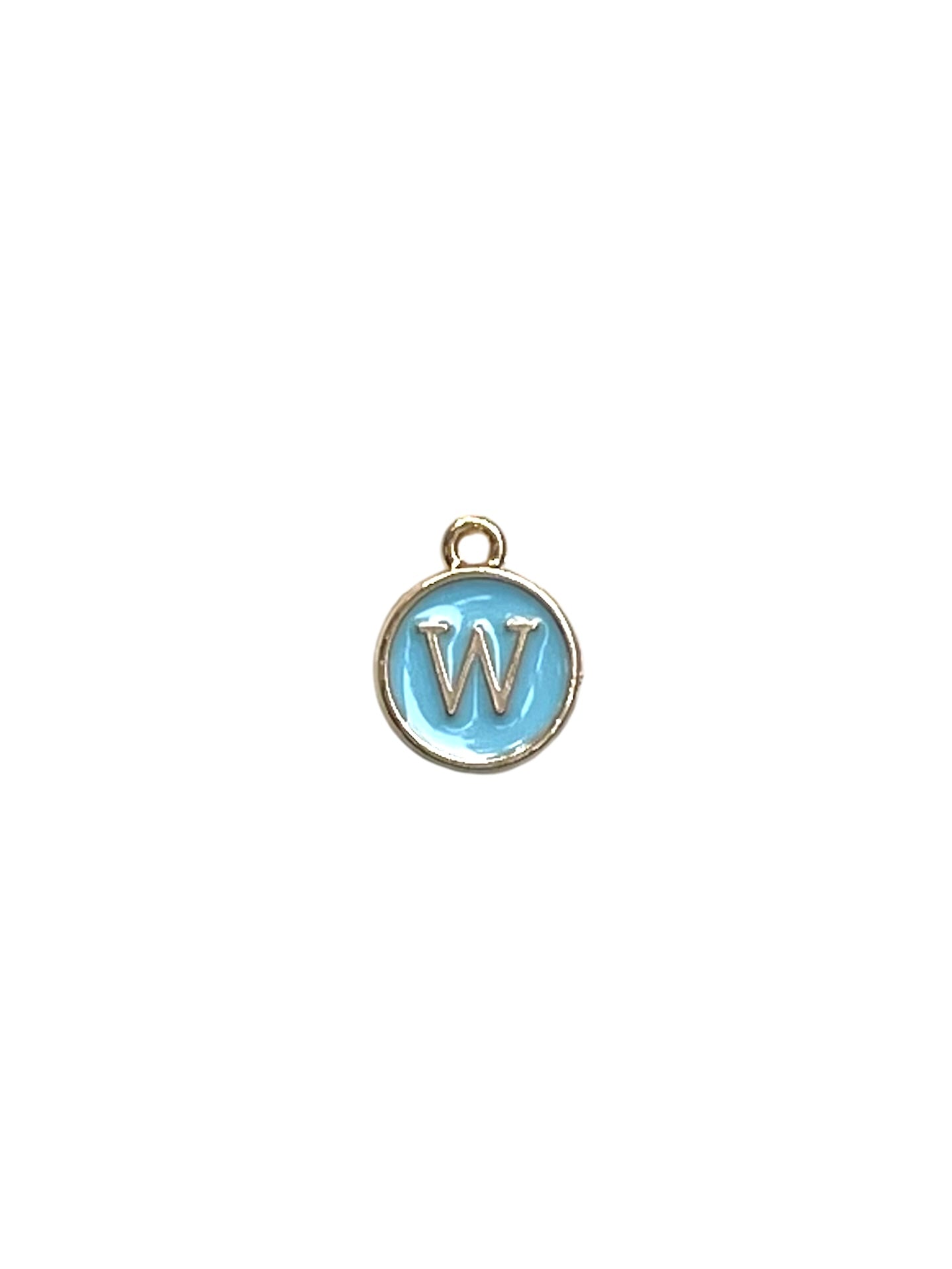 Light Blue Letter Charms