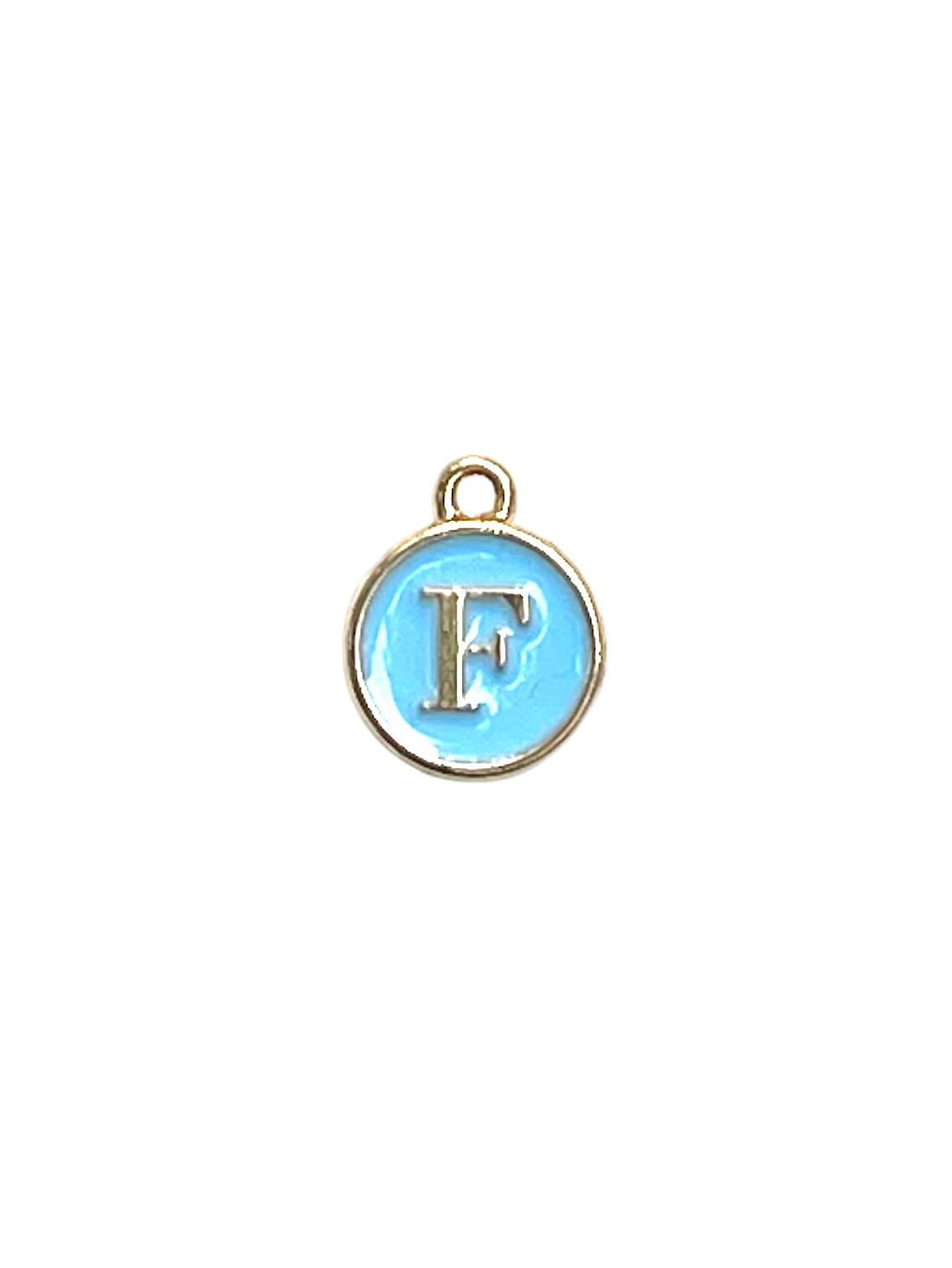 Light Blue Letter Charms