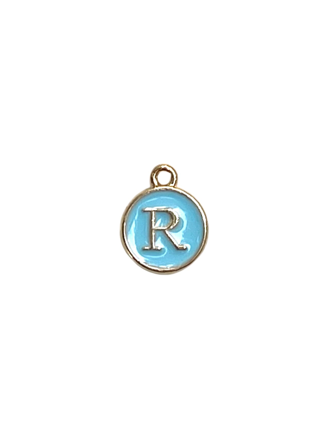 Light Blue Letter Charms