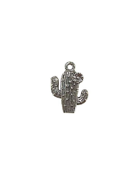 Silver Cactus Charms