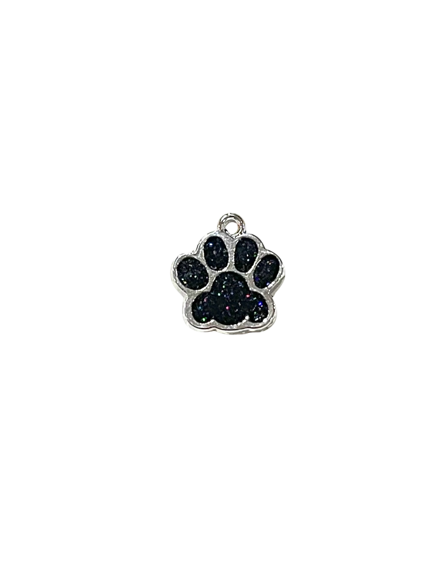 Glitter Pawprint Charms