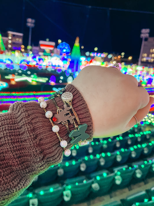 Reindeer Christmas Bangle Set