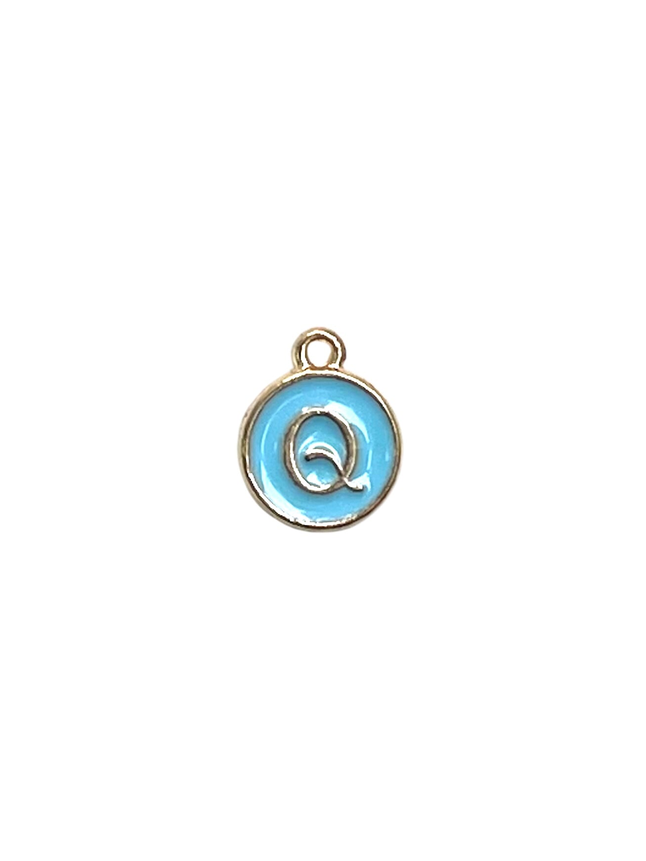Light Blue Letter Charms