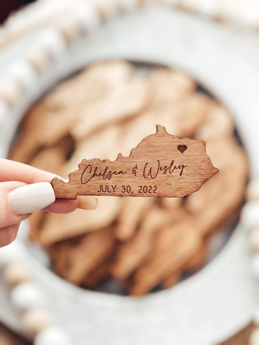 Custom Magnet Wedding Favors