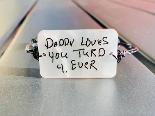 Custom Handwriting Bangle