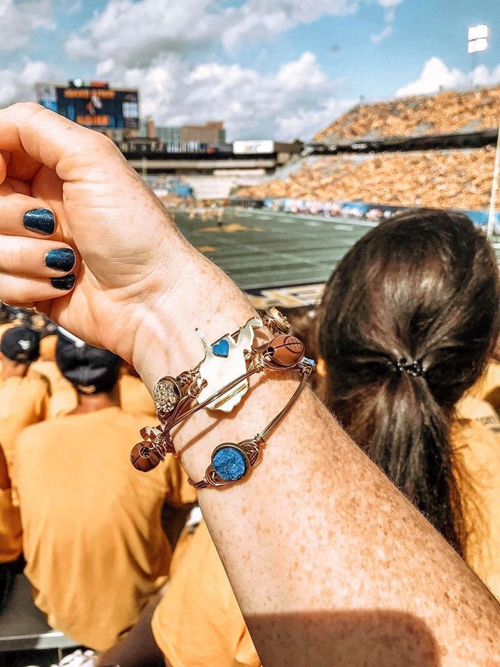 WVU Football Bangle Set